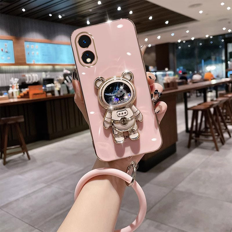 Oppo A78 - Casing HP A78 Plating Lanyard Untuk