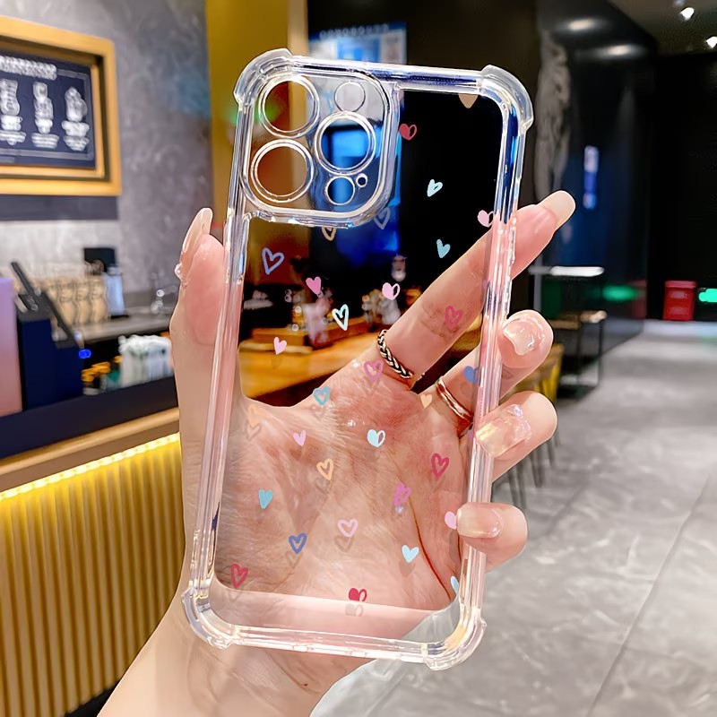 Apple Iphone 15 Pro Max - Casing HP Transparan Pelindung Sudut Motif