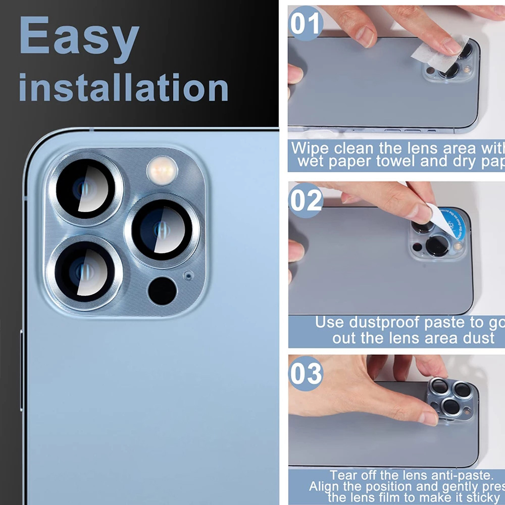 5PCS Pelindung Lensa Kamera Lo - Tempered Glass Screen 9H ulasan dan harga